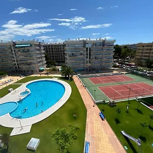 En El Centro De Salou, Playa , Padel , Tenis Y Piscina, Complejo Larimar Apartamento